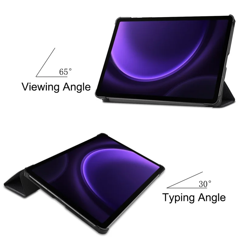 Per Samsung Galaxy Tab S9 FE Case Pattern Printing Trifold Stand Tablet Cover - Non toccarmi