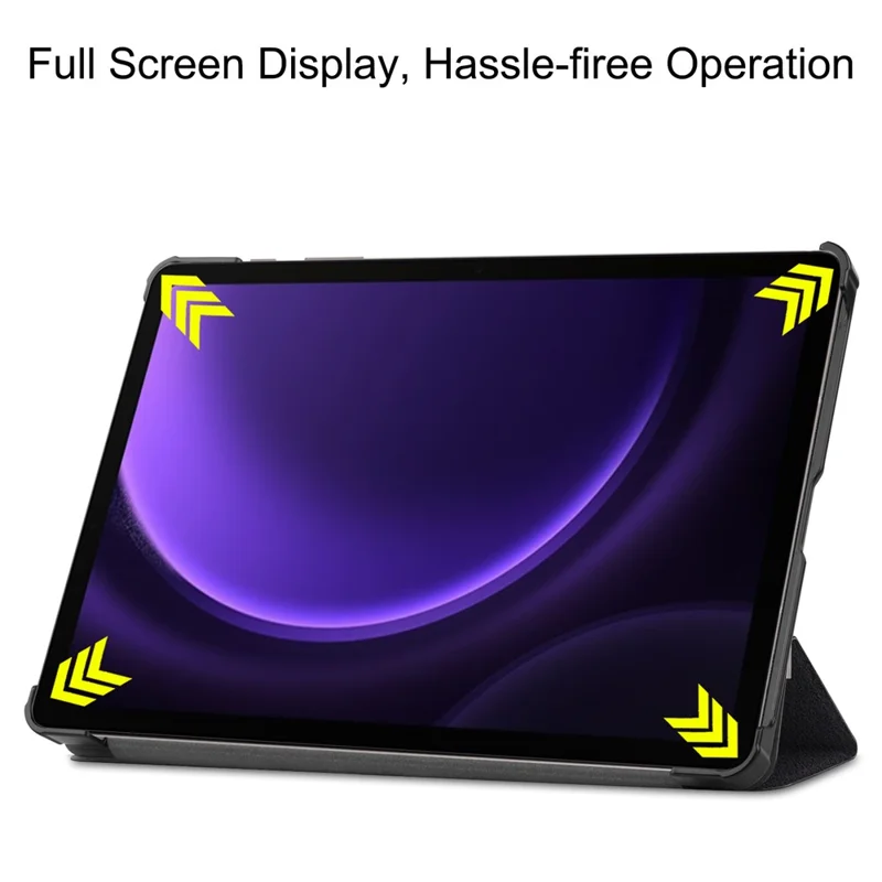 Per Samsung Galaxy Tab S9 FE Case Pattern Printing Trifold Stand Tablet Cover - Non toccarmi