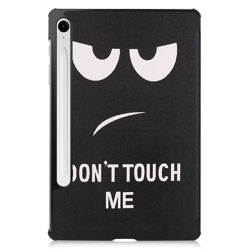 Per Samsung Galaxy Tab S9 FE Case Pattern Printing Trifold Stand Tablet Cover - Non toccarmi