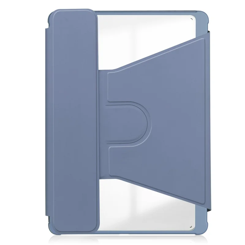 For Samsung Galaxy Tab S10 FE / S9 FE Case Leather+Acrylic Stand Tablet Cover (Without Keyboard) - Purple