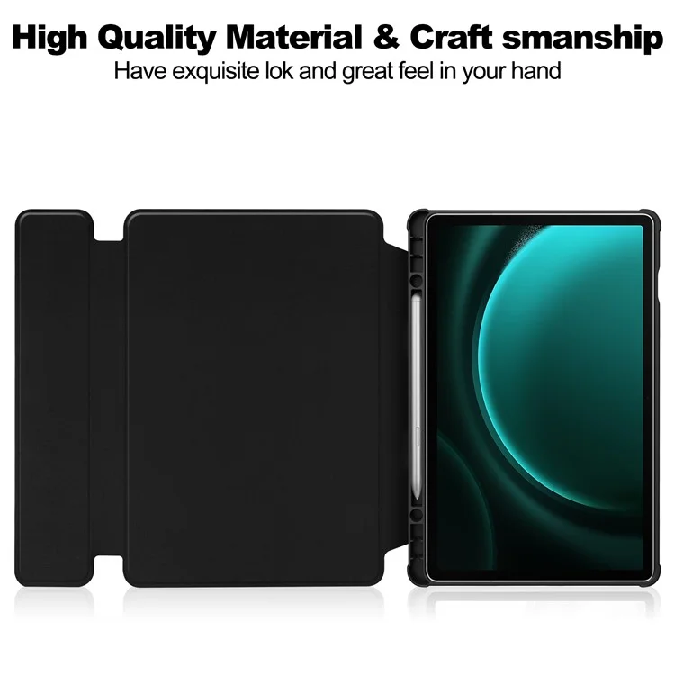 Pour Samsung Galaxy Tab S9 FE+ Étui Rotatif Support Tablette Cover (sans Clavier) - Noir