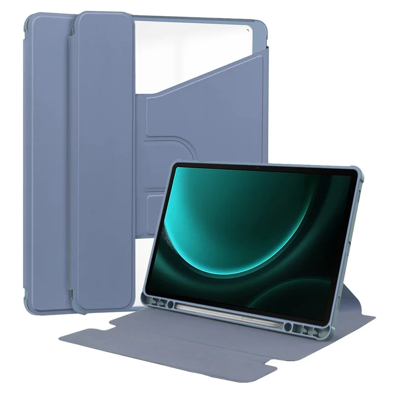 Für Samsung Galaxy Tab S9 FE+ Hülle Drehbarer Ständer Tablet-Abdeckung (ohne Tastatur) - Lila