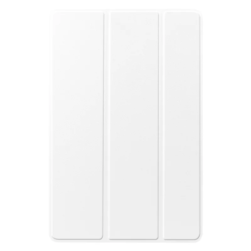 Für Samsung Galaxy Tab S9 FE Hülle Tri-fold Stand PU Leder Tablet Cover - Weiß
