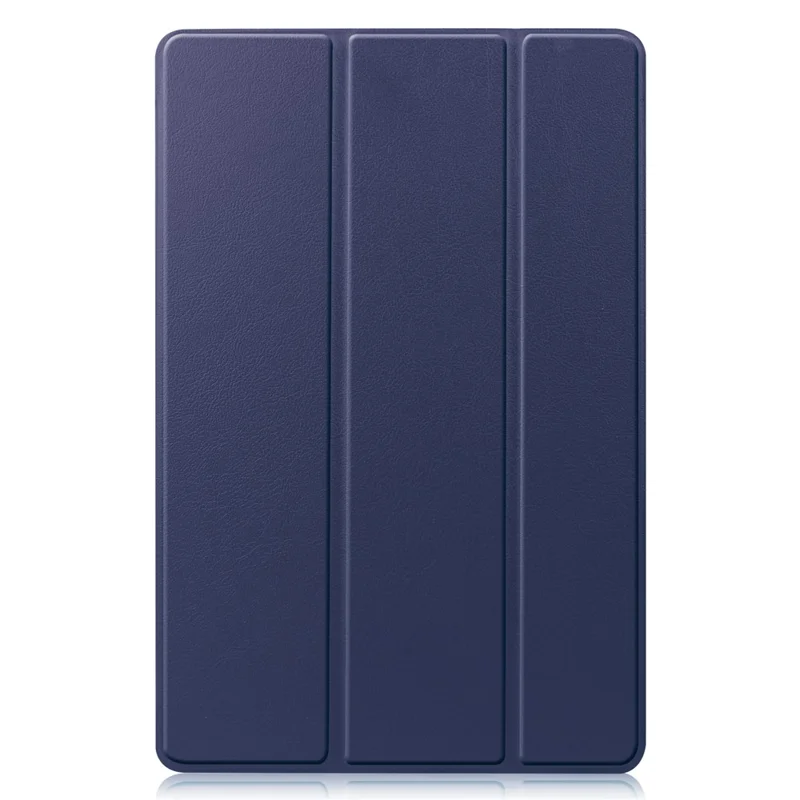 For Samsung Galaxy Tab S10 FE / S9 FE Case Tri-Fold Stand PU Leather Tablet Cover - Dark Blue