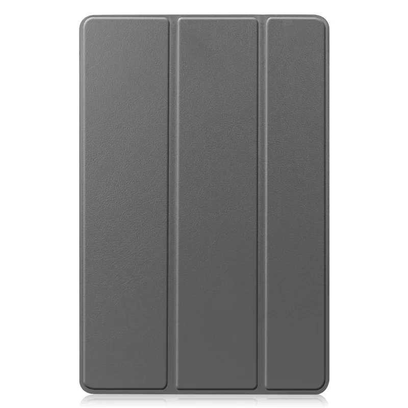 For Samsung Galaxy Tab S10 FE / S9 FE Case Tri-Fold Stand PU Leather Tablet Cover - Grey