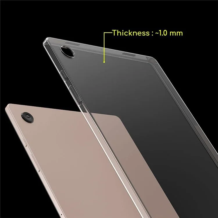 Чехол для Samsung Galaxy Tab A9+ прозрачный, с защитой от падения, гибкий ТПУ-материал