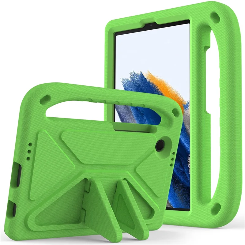 For Samsung Galaxy Tab A11 / A9 Case Shockproof Kickstand EVA Tablet Cover with Handle - Green