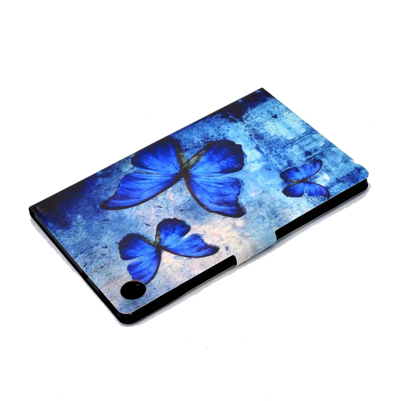 Per Samsung Galaxy Tab A9 Custodia con supporto per schede Antigraffio PU+TPU Custodia per tablet - Farfalle retrò