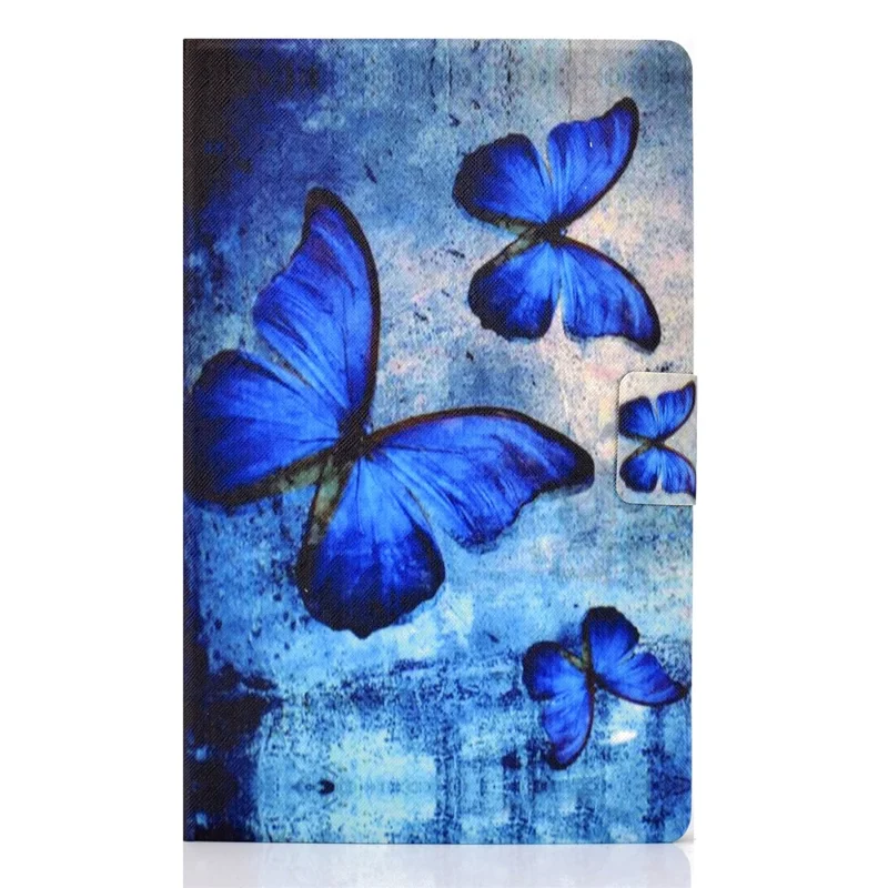 Per Samsung Galaxy Tab A9 Custodia con supporto per schede Antigraffio PU+TPU Custodia per tablet - Farfalle retrò