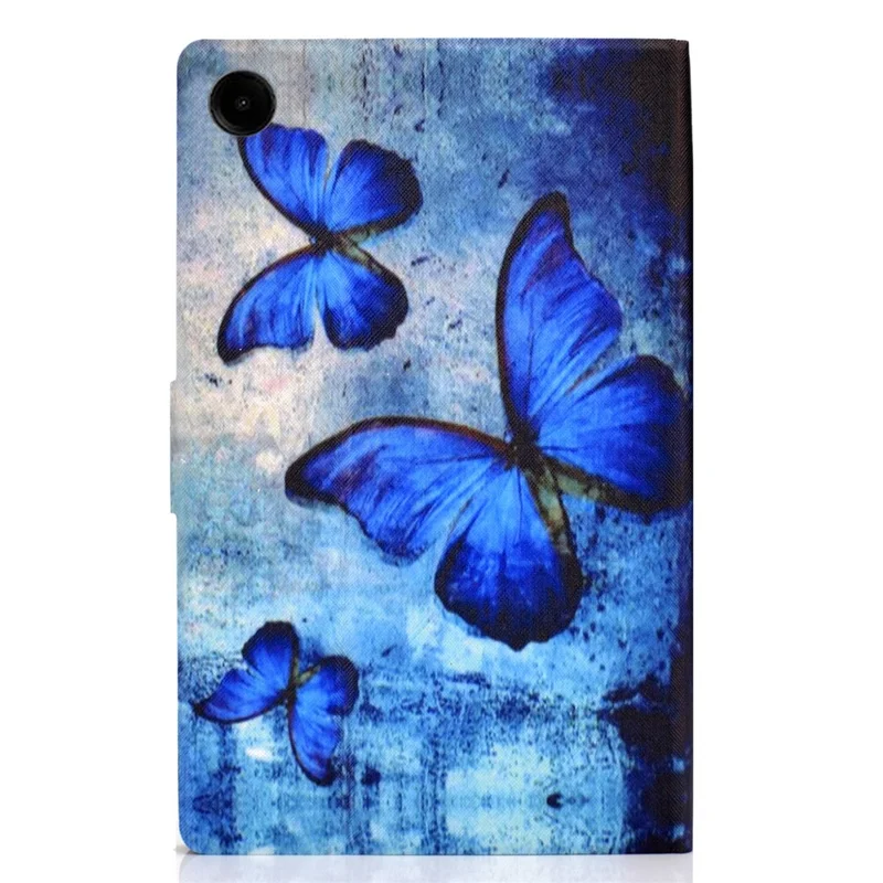 Per Samsung Galaxy Tab A9 Custodia con supporto per schede Antigraffio PU+TPU Custodia per tablet - Farfalle retrò