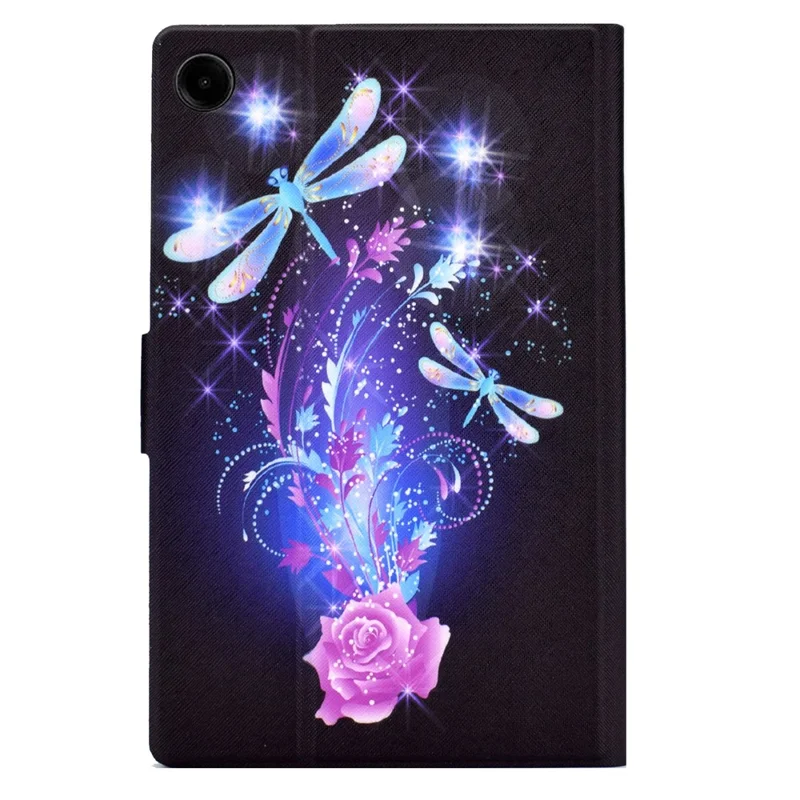 Per Samsung Galaxy Tab A9 Custodia con supporto per schede Antigraffio PU+TPU Custodia per tablet - Dragonfly