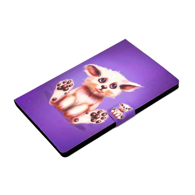 For Samsung Galaxy Tab A11 / A9 Case with Card Holder Anti-Scratch PU+TPU Tablet Cover - Golden Fox