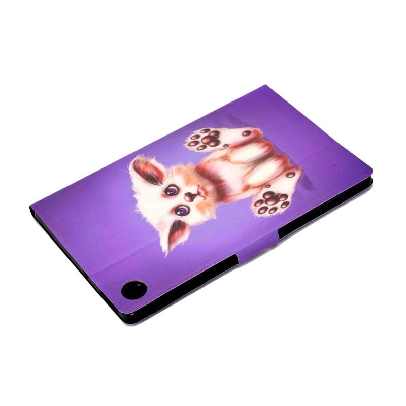 For Samsung Galaxy Tab A11 / A9 Case with Card Holder Anti-Scratch PU+TPU Tablet Cover - Golden Fox