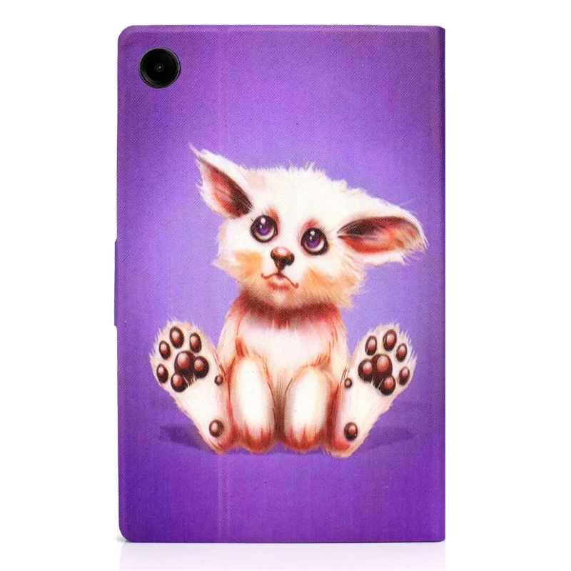 For Samsung Galaxy Tab A11 / A9 Case with Card Holder Anti-Scratch PU+TPU Tablet Cover - Golden Fox