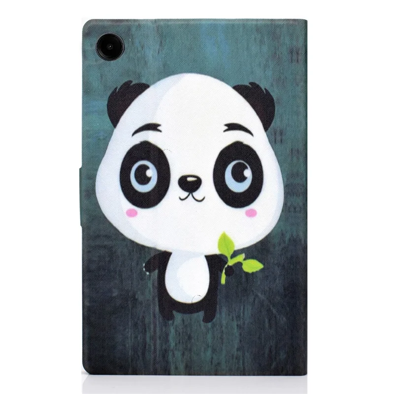 Pour Samsung Galaxy Tab A9 Étui avec porte-cartes Anti-rayures PU+TPU Housse de Tablette - Panda