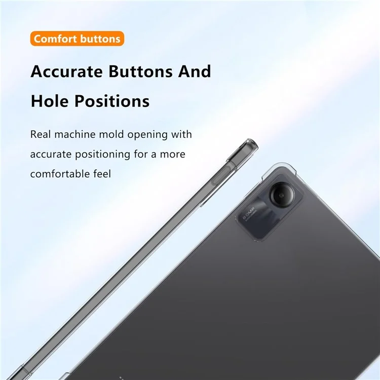 Для чехла Xiaomi Redmi Pad SE с защитой от падения TPU Чехол для планшета Прозрачная крышка планшета