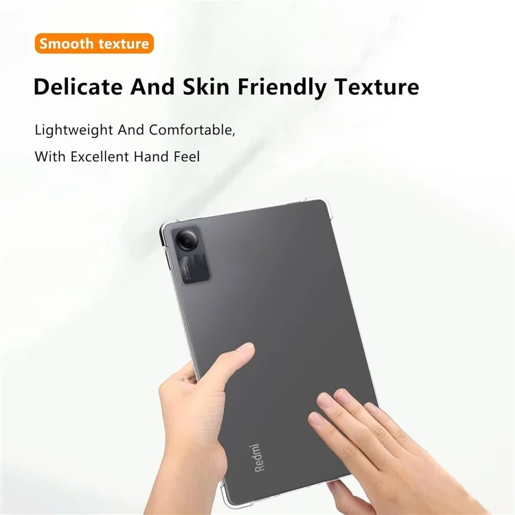Для чехла Xiaomi Redmi Pad SE с защитой от падения TPU Чехол для планшета Прозрачная крышка планшета