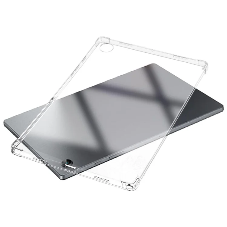 Para Samsung Galaxy Tab A9 Clear Case TPU TPU Cubierta de Tableta + 2.5D Arc Borde Pantalla de Pantalla de Vidrio Templado