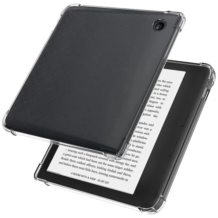 Für Kobo Libra 2 Hülle Transparente Sturzfeste Tablettabdeckung mit vier Ecken