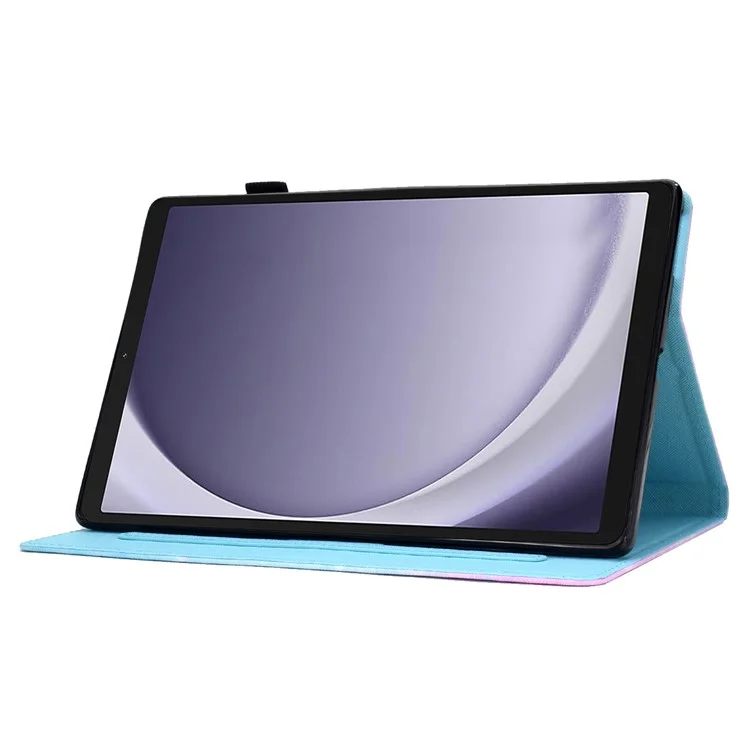 Für Samsung Galaxy Tab A9 PU-Leder-Hülle, Ständer, Kartenfach, Muster, Tablet-Hülle - Bike Boy