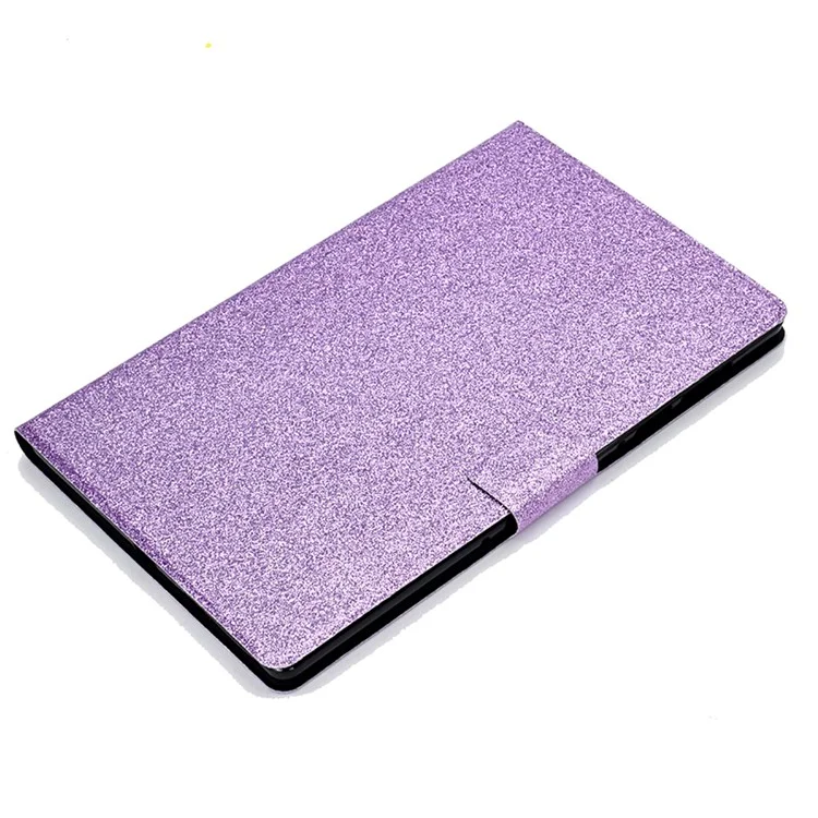 Für Samsung Galaxy Tab A9 Stand Case Glitter PU Leder Kartensteckplätze Tablet Cover - Lila