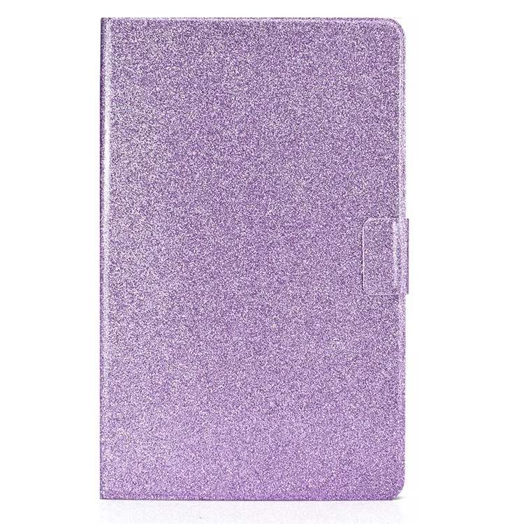 Für Samsung Galaxy Tab A9 Stand Case Glitter PU Leder Kartensteckplätze Tablet Cover - Lila