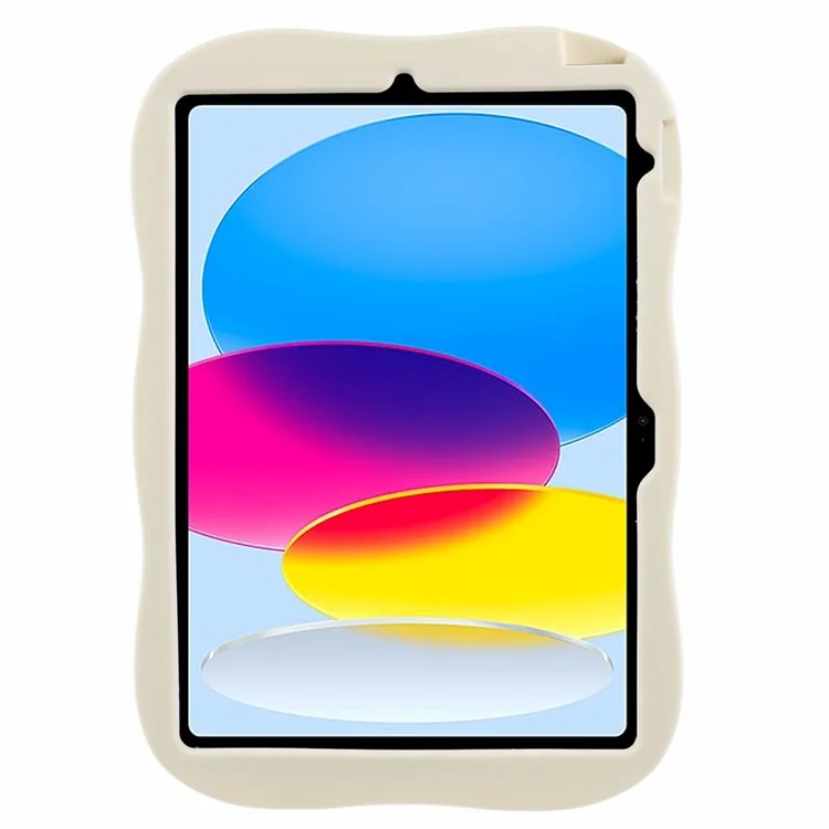 Для Ipad 10.9 (2022) Case Cartoon Dinosaur 360 Градусов Вращения Kickstand PC+Silicone Tablet Cover