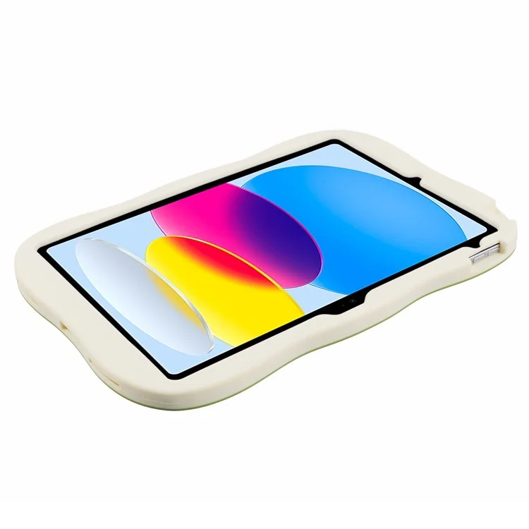 Для Ipad 10.9 (2022) Case Cartoon Dinosaur 360 Градусов Вращения Kickstand PC+Silicone Tablet Cover