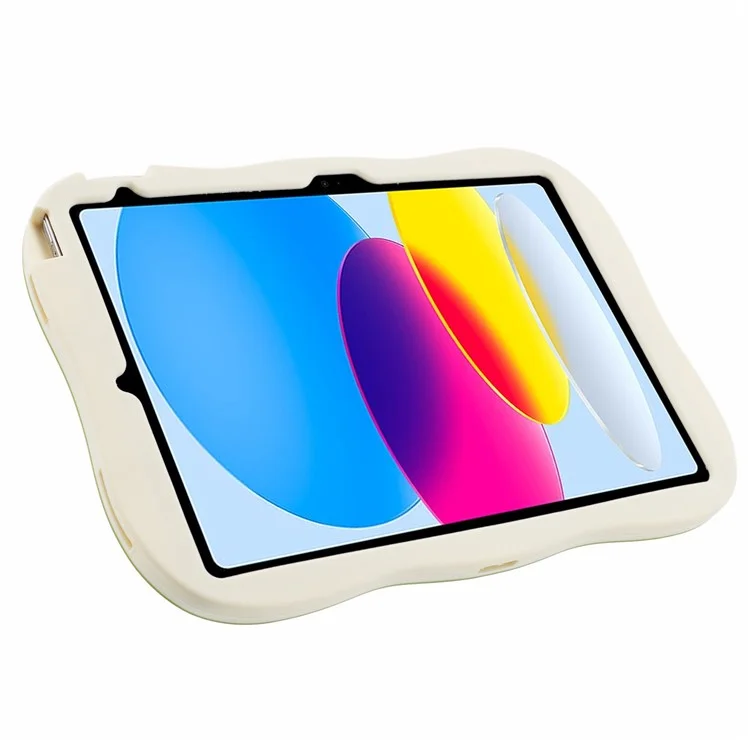 Для Ipad 10.9 (2022) Case Cartoon Dinosaur 360 Градусов Вращения Kickstand PC+Silicone Tablet Cover