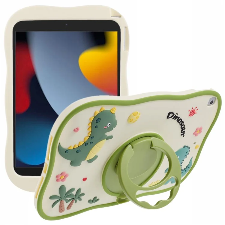 Für iPad 10.2 (2021) / (2020) / (2019) / iPad Air 10.5 Zoll (2019) / Pro 10.5-Zoll (2017) PC+Silikon-Tablethülle mit Ständer