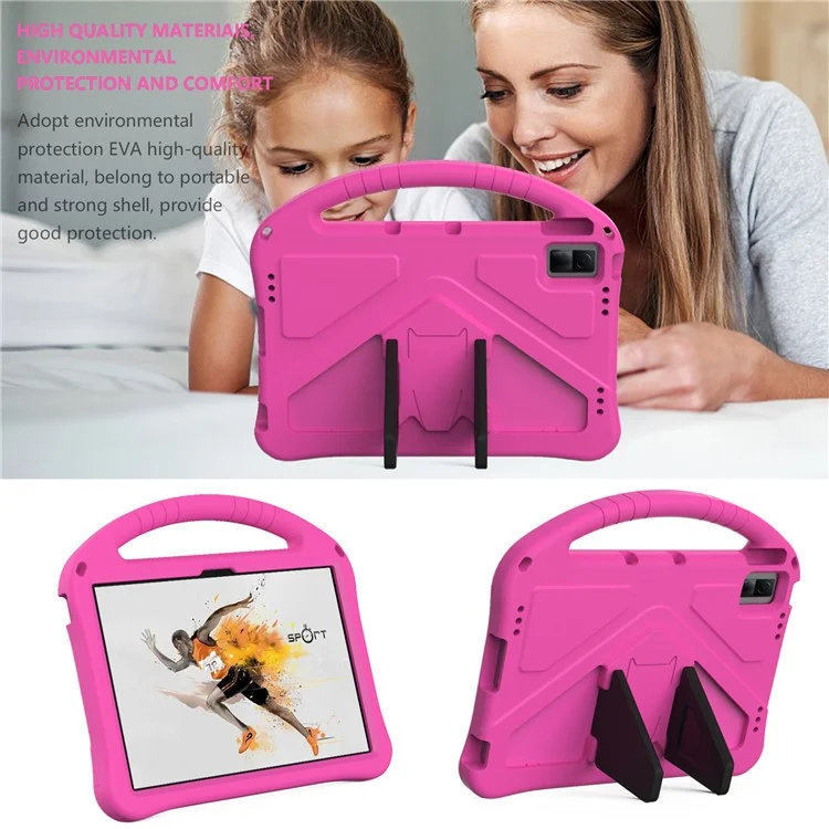 Para Xiaomi Redmi Pad SE / Lenovo Tab M10 5G / Funda de Tableta TCL Tab 11 WiFi Asa Soporte EVA Cubierta - Rosa