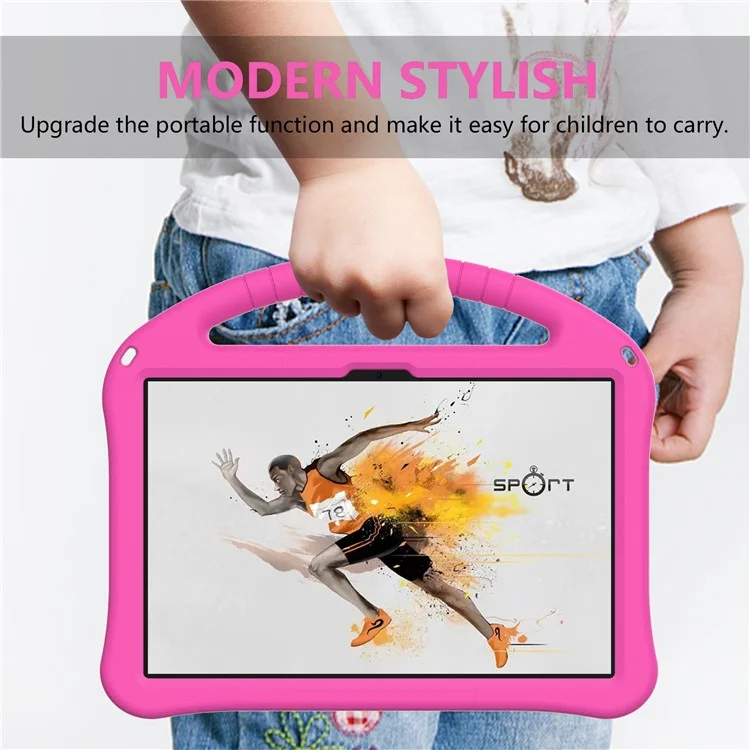 Para Xiaomi Redmi Pad SE / Lenovo Tab M10 5G / Funda de Tableta TCL Tab 11 WiFi Asa Soporte EVA Cubierta - Rosa
