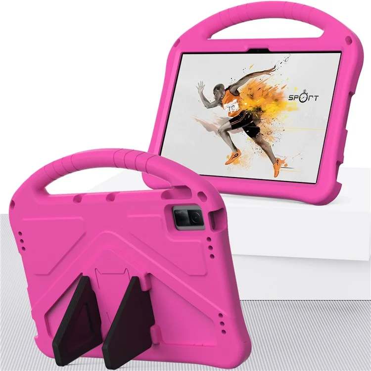 Para Xiaomi Redmi Pad SE / Lenovo Tab M10 5G / Funda de Tableta TCL Tab 11 WiFi Asa Soporte EVA Cubierta - Rosa