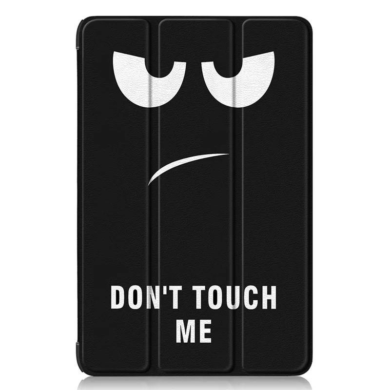 For Samsung Galaxy Tab S9 FE sm-x510 sm-x516 Case Tri-fold Stand Pattern Printing Tablet Cover - Don't Touch Me