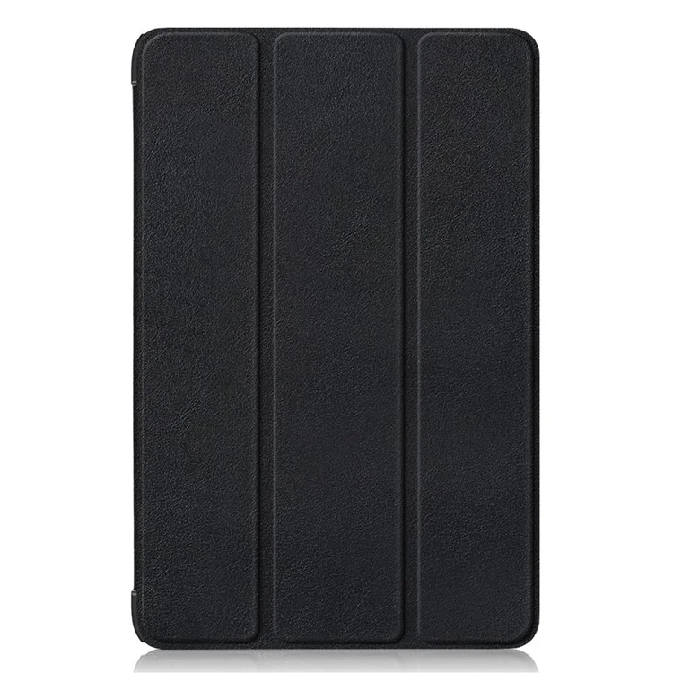 Für Samsung Galaxy Tab S9 FE+ SM-x610 / SM-616 Case Leder Tablet Cover mit Dreifaltigkeits-Ständer - Schwarz
