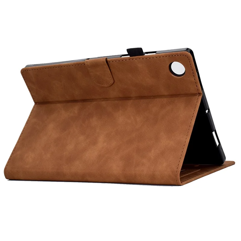 Per Samsung Galaxy Tab A9+ Cover in Pelle PU Custodia Tablet con Supporto per Schede - Marrone