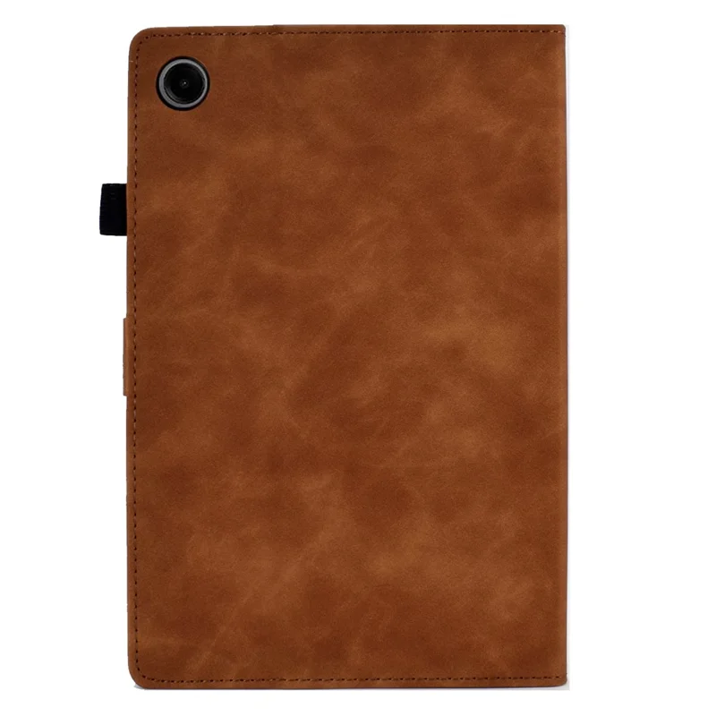 Per Samsung Galaxy Tab A9+ Cover in Pelle PU Custodia Tablet con Supporto per Schede - Marrone