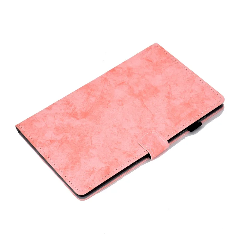 For Samsung Galaxy Tab A9 Leather Case Cloth Texture Card Holder Tablet Cover - Pink