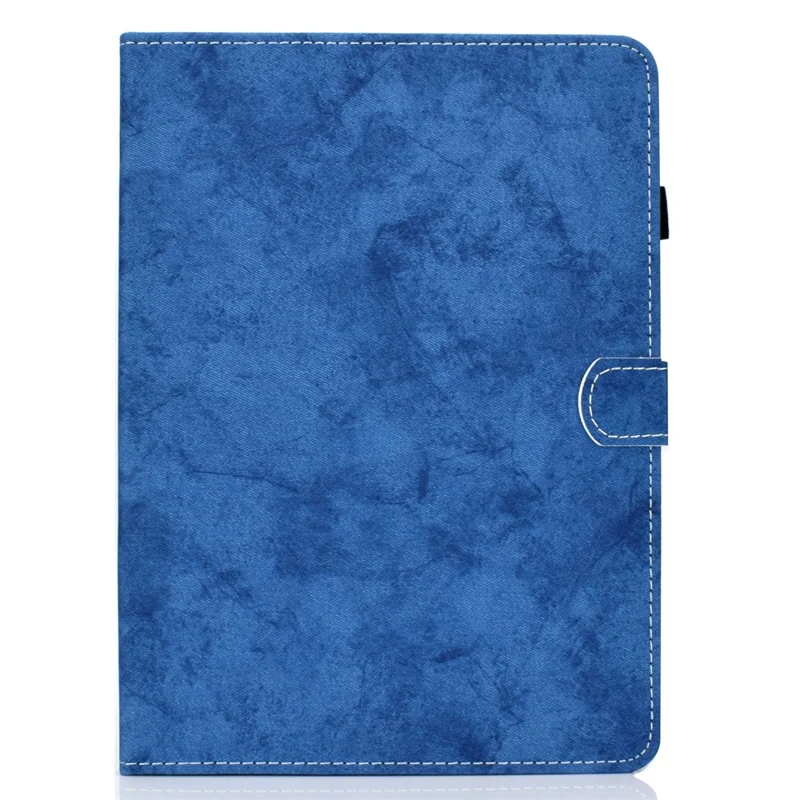 For Samsung Galaxy Tab A9 Leather Case Cloth Texture Card Holder Tablet Cover - Blue