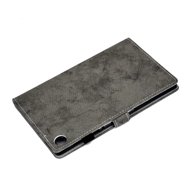 For Samsung Galaxy Tab A9+ Case Cloth Texture Card Slots Tablet Leather Cover - Grey