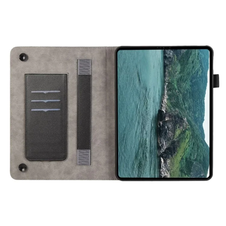 Чехол для iPad 10.2 (2021) / (2019) / 2020) Слот для карт Защитный чехол для планшета Чехол-книжка из искусственной кожи - темно-синий