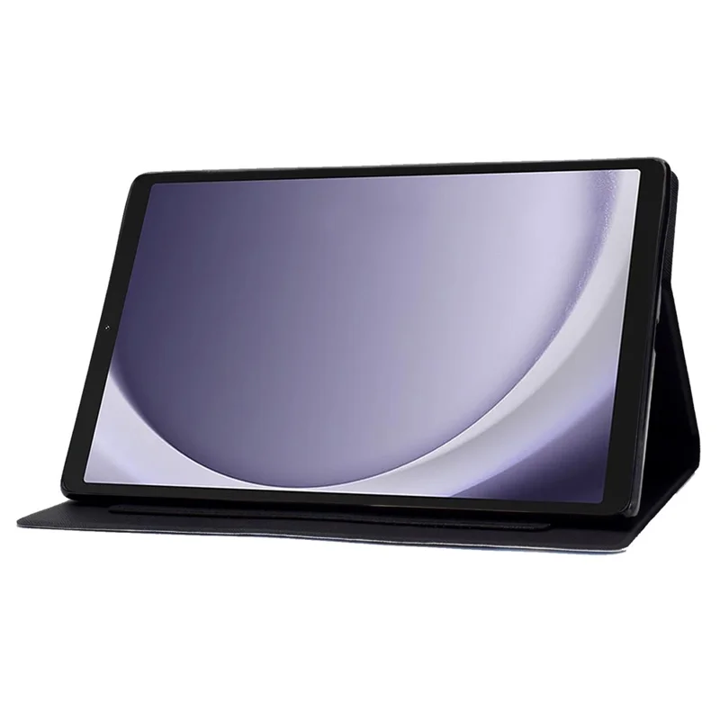 For Samsung Galaxy Tab A9 Case Card Slots Stand Tablet Leather Cover - Blue Marble