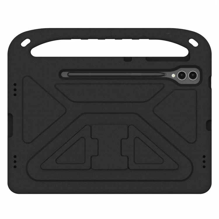 Pour Samsung Galaxy Tab S9 FE+ Étui Poignée Main EVA Coque Support Tablette - Noir