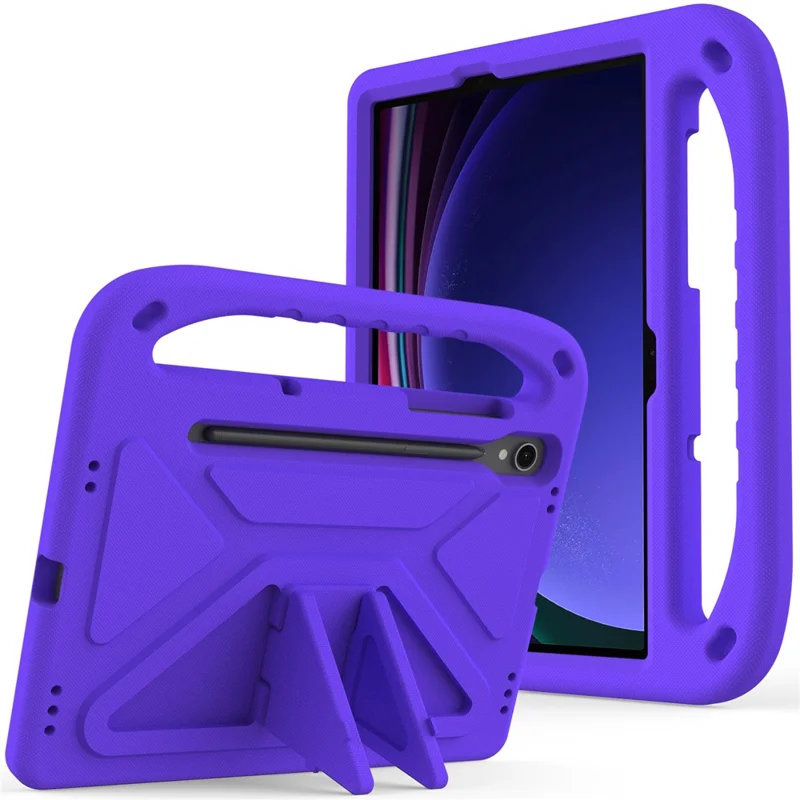 Capa para Tablet EVA com Suporte e Alça para Samsung Galaxy Tab S10 Lite / S10 FE / S9 FE - Roxo