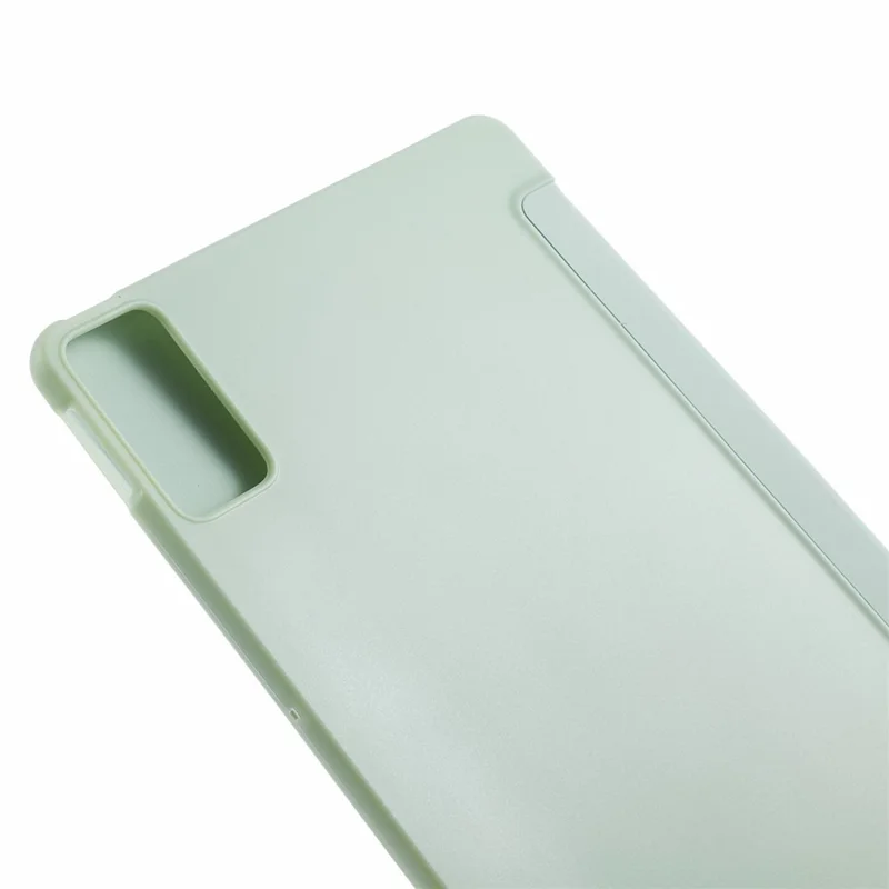 Чехол из искусственной кожи для Xiaomi Redmi Pad SE, трехстворчатая стойка, текстура сота, защитный чехол для планшета - светло-зеленый