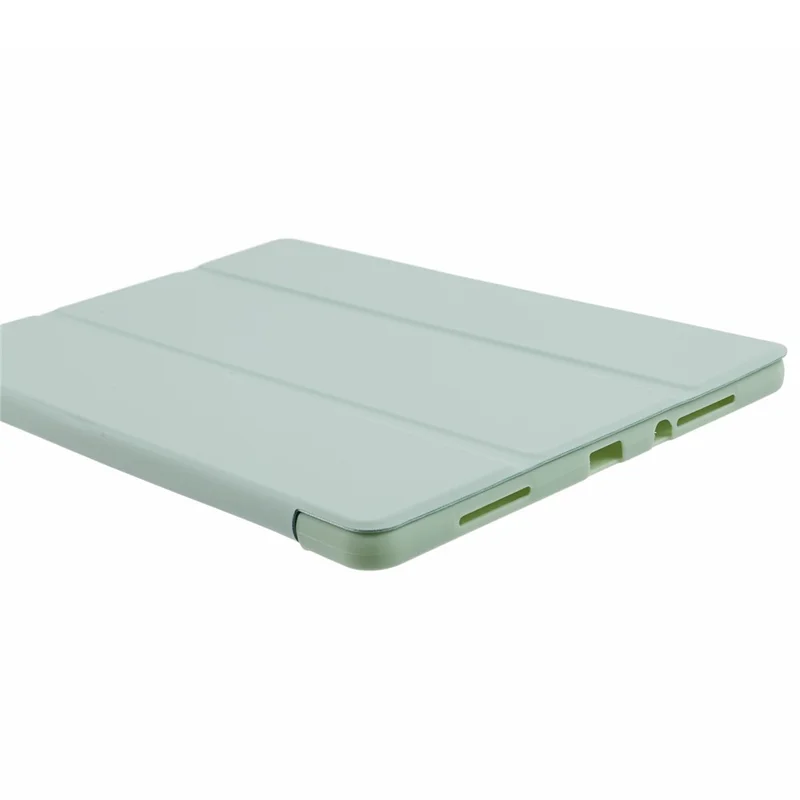 Чехол из искусственной кожи для Xiaomi Redmi Pad SE, трехстворчатая стойка, текстура сота, защитный чехол для планшета - светло-зеленый