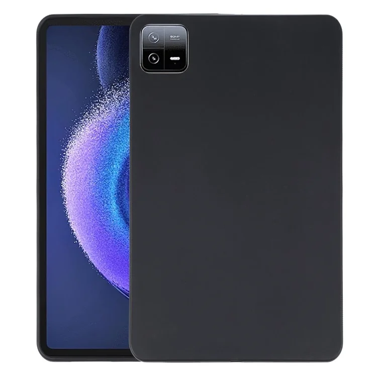Funda negra antiarañazos para Xiaomi Pad 6 / Pad 6 Pro, tapa trasera de tableta de TPU