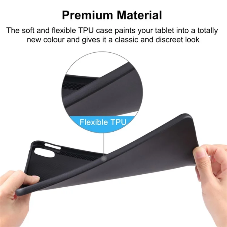 Funda negra antiarañazos para Xiaomi Pad 6 / Pad 6 Pro, tapa trasera de tableta de TPU