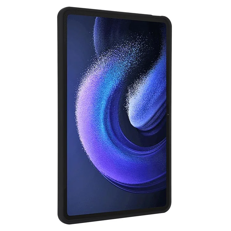 Para Xiaomi Pad 6 / Pad 6 Pro Funda Airbag de Cuatro Esquinas Piel-Toque TPU Funda para Tableta - Negro