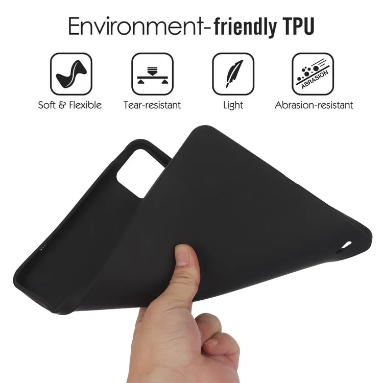 Para Xiaomi Pad 6 / Pad 6 Pro Funda Airbag de Cuatro Esquinas Piel-Toque TPU Funda para Tableta - Negro